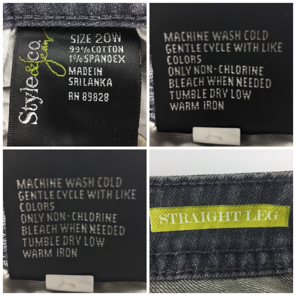 Style & Co Jeans Straight Leg - Picture 6 of 6
